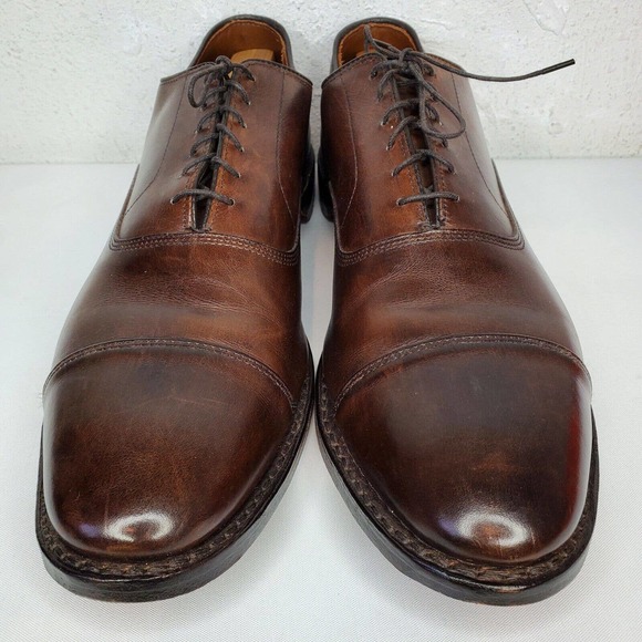 Allen Edmonds Park Avenue Cap Toe Oxfords Size 14 2A Brown Leather Dress Shoes main image 13